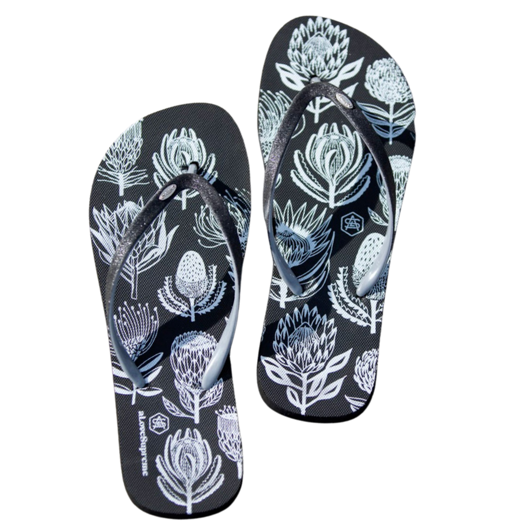 Flip Flops (Black Strap)