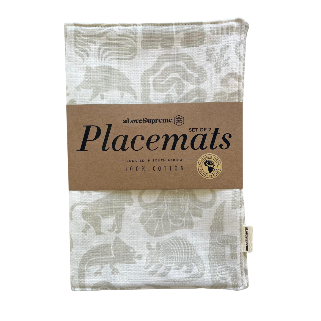Fabric Placemats (Double Sided 2 Set)
